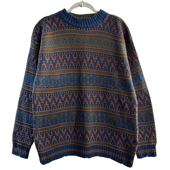 Christian Dior Other - Vintage Christian Dior Monsieur Men’s Cotton Crew Neck 3D Knit Sweater Large USA